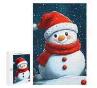 Puzzle for Teenagerss 1000 PCS Smiling Snowman Winter Puzzles for Adults Brain Teaser Game Home Decoration Stress Reduction Gifts 1000 PCS