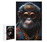 Puzzle for Teenagerss 1000 PCS Steampunk Ape Monkey Puzzles for Adults Brain Teaser Game Home Decoration Stress Reduction Gifts 1000 PCS