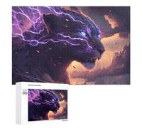 Puzzle for Teenagerss 1000 PCS Thunderous Panther Wild Energy Adult Puzzles Toy Wall Decor Staycation Kill Time for Birthday, Chrismas 1000 PCS
