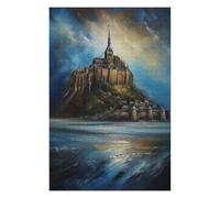 Puzzle for Teenagerss 1000 PCS Timeless Mont Saint Michel Jigsaws for Adults Anti-Stress Toys A Work of Art Help The Brain Exercise 1000 PCS