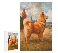 Puzzle for Teenagerss 1000 PCS Vintage Finnish Spitz Puzzles for Adults Brain Teaser Game Home Decoration Stress Reduction Gifts 1000 PCS