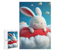 Puzzle for Teenagerss 1000 PCS White Rabbit Dreaming Puzzles for Adults Brain Teaser Game Home Decoration Stress Reduction Gifts 1000 PCS