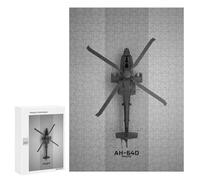 Puzzle for Teenagerss 300 PCS Apache AH 64D Puzzles for Adults Brain Teaser Game Home Decoration Stress Reduction Gifts 300 PCS
