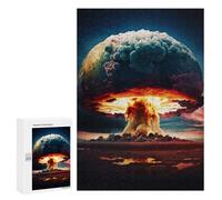 Puzzle for Teenagerss 300 PCS Atomic Explosion Adult Puzzles Toy Wall Decor Staycation Kill Time for Birthday, Chrismas 300 PCS