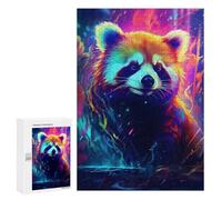 Puzzle for Teenagerss 300 PCS Colorful Red Panda Artwork Puzzle for Adults Relax Games But Fun And Humorous Unique Birthday And Gifts 300 PCS