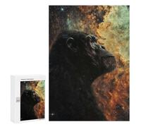Puzzle for Teenagerss 300 PCS Cosmic Nebula Chimpanzee Puzzles for Adults Brain Teaser Game Home Decoration Stress Reduction Gifts 300 PCS