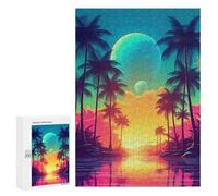 Puzzle for Teenagerss 300 PCS Digital Euphoria Synthwave Puzzles for Adults Fun Games Perfect Decoration Deal As Gifts for The Whole Family 300 PCS