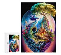 Puzzle for Teenagerss 300 PCS Dragon's Egg Fantasy Landscape Puzzle for Adults Relax Games But Fun And Humorous Unique Birthday And Gifts 300 PCS