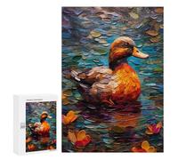 Puzzle for Teenagerss 300 PCS Duck Color Teenagers Puzzles Toy Wall Decor But Fun And Humorous Unique Birthday And Gifts 300 PCS