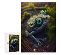 Puzzle for Teenagerss 300 PCS Enchanted Frog Gaze Puzzle for Adults Relax Games But Fun And Humorous Unique Birthday And Gifts 300 PCS