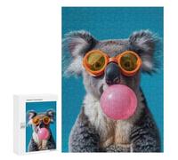 Puzzle for Teenagerss 300 PCS Koala BubbleGum Puzzles for Adults Fun Games Perfect Decoration Deal As Gifts for The Whole Family 300 PCS