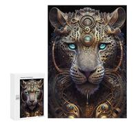 Puzzle for Teenagerss 300 PCS Mystical God Leopard Puzzles for Adults Brain Teaser Game Home Decoration Stress Reduction Gifts 300 PCS