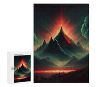 Puzzle for Teenagerss 300 PCS Mystical Mountains Puzzles for Adults Fun Games Perfect Decoration Deal As Gifts for The Whole Family 300 PCS