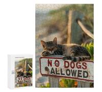 Puzzle for Teenagerss 300 PCS No Dogs Allowed Puzzles for Adults Brain Teaser Game Home Decoration Stress Reduction Gifts 300 PCS