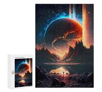 Puzzle for Teenagerss 300 PCS Planet Bifrost Mountain Puzzles for Adults Fun Games Perfect Decoration Deal As Gifts for The Whole Family 300 PCS