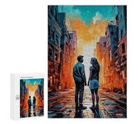 Puzzle for Teenagerss 300 PCS Post-Apocalyptic Couple Puzzles for Adults Brain Teaser Game Home Decoration Stress Reduction Gifts 300 PCS