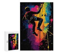 Puzzle for Teenagerss 300 PCS Rock Climbing Silhouette Puzzles for Adults Brain Teaser Game Home Decoration Stress Reduction Gifts 300 PCS