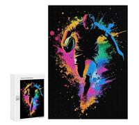 Puzzle for Teenagerss 300 PCS Rugby Player Silhouette Puzzles for Adults Brain Teaser Game Home Decoration Stress Reduction Gifts 300 PCS