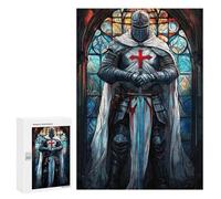 Puzzle for Teenagerss 300 PCS Templar Knights Vigil Puzzle for Adults Relax Games But Fun And Humorous Unique Birthday And Gifts 300 PCS