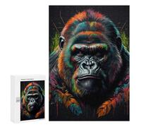 Puzzle for Teenagerss 300 PCS The Old Gorilla Puzzles for Adults Brain Teaser Game Home Decoration Stress Reduction Gifts 300 PCS