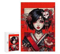 Puzzle for Teenagerss 300 PCS The Passionate Geisha Puzzles for Adults Brain Teaser Game Home Decoration Stress Reduction Gifts 300 PCS