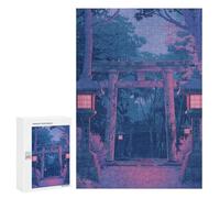 Puzzle for Teenagerss 300 PCS Torii Gate Japan Painting Puzzles for Adults Brain Teaser Game Home Decoration Stress Reduction Gifts 300 PCS