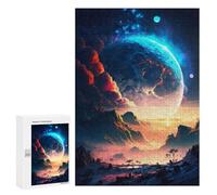 Puzzle for Teenagerss 300 PCS Twilight Cosmic Forest Puzzles for Adults Fun Games Perfect Decoration Deal As Gifts for The Whole Family 300 PCS
