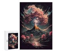 Puzzle for Teenagerss 300 PCS Volcanic Aurora Reflections Puzzle for Adults Relax Games But Fun And Humorous Unique Birthday And Gifts 300 PCS