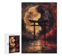 Puzzle for Teenagerss 300 PCS Yin Yang Moon Gate Puzzles for Adults Fun Games Perfect Decoration Deal As Gifts for The Whole Family 300 PCS