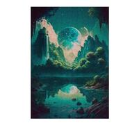 Puzzle for Teenagerss 38x26cm/1000pcs Enchanted Forest Reflections -4 Jigsaws for Adults Hands-on Game Precision Cutting Unique Birthday And Gifts 38x26cm/1000pcs