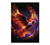 Puzzle for Teenagerss 38x26cm/1000pcs Flaming Phoenix Artwork -4 Jigsaws for Adults Hands-on Game Precision Cutting Unique Birthday And Gifts 38x26cm/1000pcs