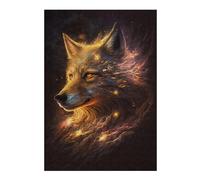 Puzzle for Teenagerss 38x26cm/1000pcs Galactic Wolf Portrait -14 Jigsaws for Adults Hands-on Game Precision Cutting Unique Birthday And Gifts 38x26cm/1000pcs