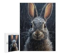 Puzzle for Teenagerss 500 PCS Cute Wet Rabbit Puzzles for Adults Brain Teaser Game Home Decoration Stress Reduction Gifts 500 PCS