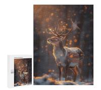 Puzzle for Teenagerss 500 PCS Deer Wildlife Fairy Tale Puzzles for Adults Brain Teaser Game Home Decoration Stress Reduction Gifts 500 PCS