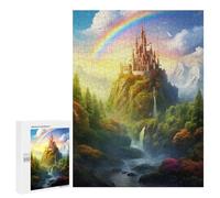 Puzzle for Teenagerss 500 PCS Epic Rainbow Castle Teenagers Puzzles Toy Wall Decor But Fun And Humorous Unique Birthday And Gifts 500 PCS