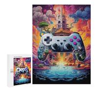 Puzzle for Teenagerss 500 PCS Fantasy Game Controller Artwork -5 Puzzles for Adults Family Games For Family Fun Deal As Gifts for The Whole Family 500 PCS
