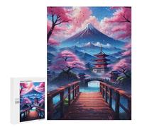 Puzzle for Teenagerss 500 PCS Fuji Mountain Beautiful Puzzles for Adults Brain Teaser Game Home Decoration Stress Reduction Gifts 500 PCS