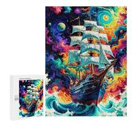 Puzzle for Teenagerss 500 PCS Ghost Ship Puzzles for Adults Brain Teaser Game Home Decoration Stress Reduction Gifts 500 PCS