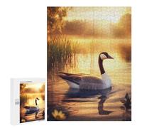 Puzzle for Teenagerss 500 PCS Goose at Sunset Adult Puzzles Toy Wall Decor Staycation Kill Time for Birthday, Chrismas 500 PCS
