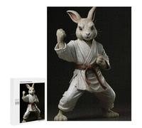Puzzle for Teenagerss 500 PCS Karate Rabbit Puzzles for Adults Brain Teaser Game Home Decoration Stress Reduction Gifts 500 PCS