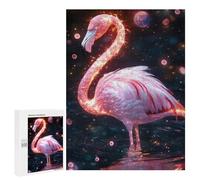 Puzzle for Teenagerss 500 PCS Magic Flamingo Puzzles for Adults Brain Teaser Game Home Decoration Stress Reduction Gifts 500 PCS