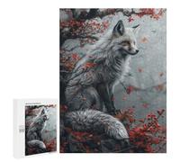 Puzzle for Teenagerss 500 PCS Mystic Kitsune Fox Puzzles for Adults Fun Games Perfect Decoration Deal As Gifts for The Whole Family 500 PCS