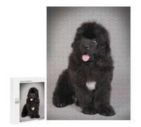 Puzzle for Teenagerss 500 PCS Newfoundland Puppy Adult Puzzles Brain Teaser Game Stress Reliever Unique Birthday And Gifts 500 PCS