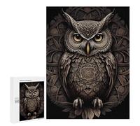 Puzzle for Teenagerss 500 PCS Ornate Owl Artwork Puzzle for Adults Relax Games But Fun And Humorous Unique Birthday And Gifts 500 PCS