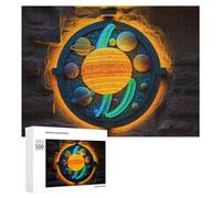 Puzzle for Teenagerss 500 PCS Space-themed Illuminated Portal Puzzles for Adults Family Games For Family Fun Deal As Gifts for The Whole Family 500 PCS