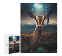 Puzzle for Teenagerss 500 PCS The Antelope And Birds Puzzles for Adults Brain Teaser Game Home Decoration Stress Reduction Gifts 500 PCS