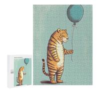 Puzzle for Teenagerss 500 PCS Tiger Drawn Adult Puzzles Toy Wall Decor Staycation Kill Time for Birthday, Chrismas 500 PCS