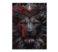 Puzzle for Teenagerss 52x38cm/1000pcs Dark Majesty Lion Artwork Jigsaws for Adults Hands-on Game Precision Cutting Unique Birthday And Gifts 52x38cm/1000pcs