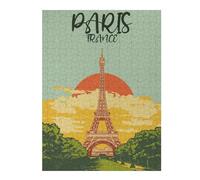 Puzzle for Teenagerss 52x38cm/1000pcs Original Eiffel Tower Sunset Art Adult Puzzles Hands-on Game But Fun And Humorous Help The Brain Exercise 52x38cm/1000pcs