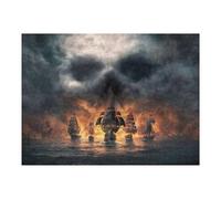 Puzzle for Teenagerss 52x38cm/1000pcs Pirate Ship Battle Amidst Stormy Seas Puzzles for Adults Family Games For Family Fun Deal As Gifts for The Whole Family 52x38cm/1000pcs